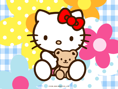 hello kitty s medvídkem.gif